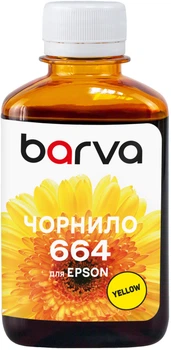 Чернила Barva для Epson L100/L210/L355/L1300/L3050 (664 Y) 180 г Yellow (L100-405)