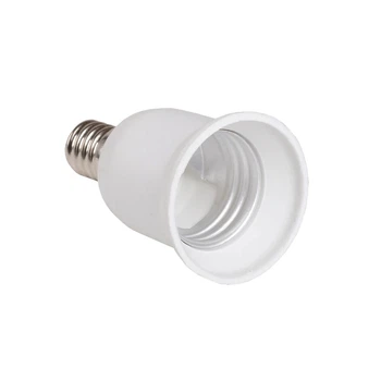Переходник E14-E27 65х40mm пластик белый [EPR21-01-01-K01] пр14-27-К02 UEC
