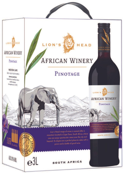 Вино African Winery Pinotage Bag in Box червоне сухе 3 л (8594045652390)