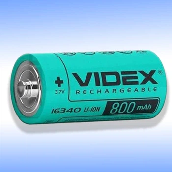 Аккумулятор литий-ионный Videx 16З4О 8О0mAh, З.7V