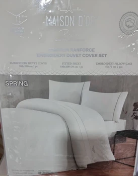 Постельное белье Maison D'or Spring white ранфорс евро