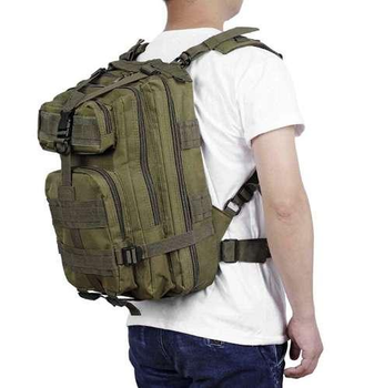 Тактический военный рюкзак для выживания TRIZAND (Польша) 38 л Зеленый