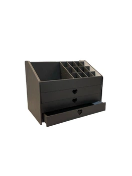 Органайзер для зберігання косметики DecorWood 16х21х26,6 см Чорний