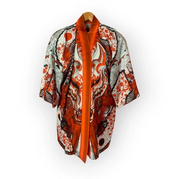 Кімоно YADRIK Аніме Вовк шовк Armani (ONE SIZE ) 3D