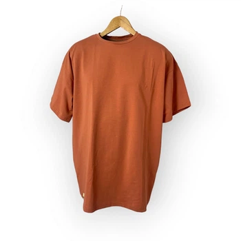 Футболка YADRIK ПРОМО WF однотонна стрейч кулір (Oversize L) помаранчевий
