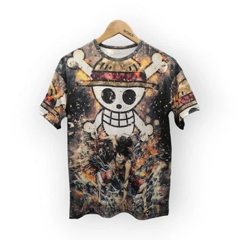Футболка YADRIK Аніме Ван Піс Череп Subtrikot (Oversize M) 3D