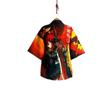 Кімоно YADRIK Аніме Геншин Дилюк шовк Armani ( ONE SIZE) 3D