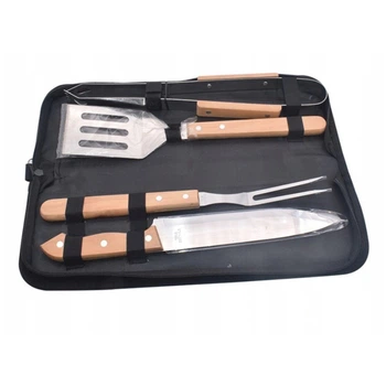 Набір аксесуарів для барбекю гриля мангалу BBQ Tools Set у чохлі, чорний (AL 4)