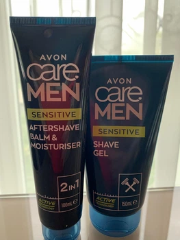 Набір для гоління Avon Care Men Sensitive для чутливої шкіри(гель для гоління 150 мл та 2-в-1 бальзам після гоління та зволожувальний крем 100 мл)