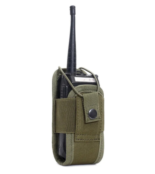 Подсумок для рации тактический чехол под рацию E-Tac R01 15х6.5х5 см Olive Green