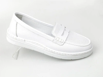 Слипоны LONZA 24042 white Белый 40 25,5см