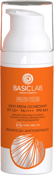 Krem do twarzy BasicLab Prewencja i antyoksydacja ochronny SPF 50+ 50 ml (5907637951659)