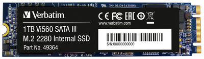 SSD диск Verbatim VI560 S3 1TB M.2 2280 SATAIII 3D NAND TLC