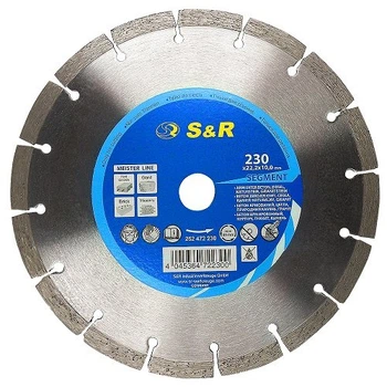 Диск алмазный сегментный S&R Meister 230x22,2 (252472230)