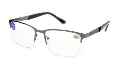 Окуляри -3.0 Verse 23107-C2 Blue blocker Антиблік ,Готові окуляри для далі,окуляри для постійного носіння,металеві окуляри для зору ,окуляри з діоптріями -3.0