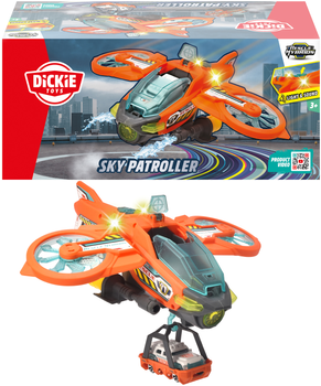 Ігровий набір Dickie Toys Гібрид-рятувальник Повітряний патруль зі звуковими та світловими ефектами 1 машинка з аксесуарами (SBA203794000)