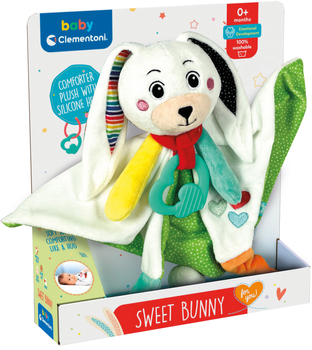М'яка іграшка-комфортер Clementoni Sweet bunny для сну (CLM17791)