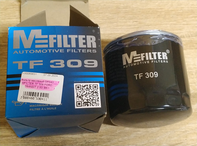 Фильтр масляный OP543 MFILTER TF 309 FORD TRANSIT 2.5D 86->