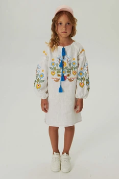 Вишита сукня для дівчинки Любіть Україну 1 128 UKR-0238 UkrGlamour