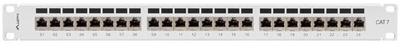 Patch panel Lanberg 24 port 1U kat. 7 ekranowany Silver (PPS7-1024-S)