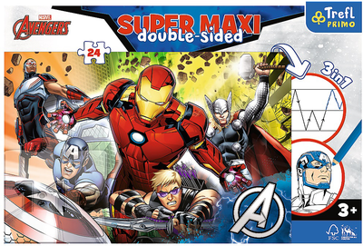 Puzzle dwustronne Trefl Super Maxi Silni Avengersi 24 elementa (5900511410075)