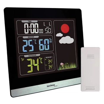 Метеостанция для дома Technoline WS6448 с выносным датчиком Black