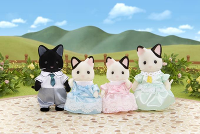 Набір фігурок Sylvanian Families Сім'я котиків з чорними вушками 5181 (SLV5181)