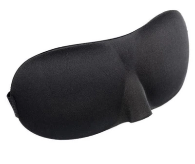 Маска для сну із широкою гумкою Lemmi 3D Black