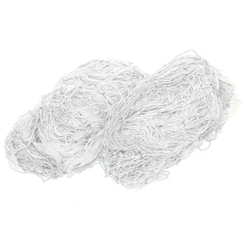 Сетка на ворота футбольные 2шт 7,32x2,44x1,5м Полипропилен Zelart Эконом 2,1 белый SO-5296