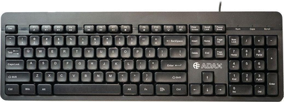 Клавіатура дротова ADAX MC-5502 USB Black (K-ADAX-5502-100-U)