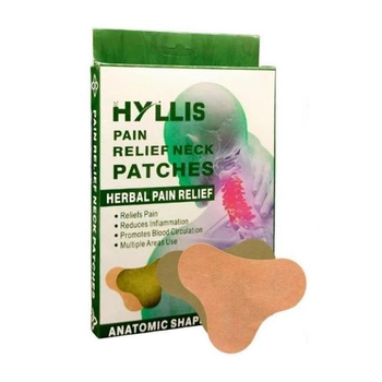 Пластир із полином для зняття болю в шиї Hyllis Relief neck Patches 10 шт