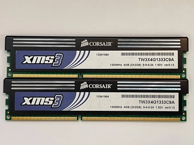 Оперативна пам'ять Corsair DDR3 4Gb Kit (2*2Gb) 1333MHz PC3-10600