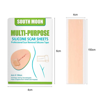 Силіконовий пластир South moon для лікування шрамів 4 х 150 см Бежевий (1014-240-00)