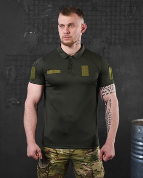 Тактическая футболка поло tactical siries олива 0 XXL