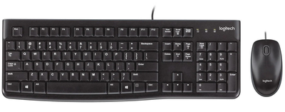 Клавіатура+миша Logitech MK120 USB Black (920-002563)
