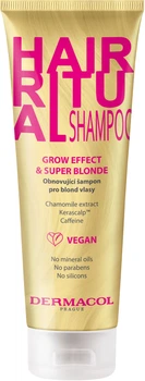 Шампунь Dermacol Hair Ritual Grow & Super Blonde Shampoo для светлых волос 250 мл (8595003122726)