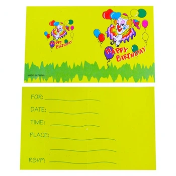 Запрошувальна листівка Happy Birthday SETA Decor 11-241Clown
