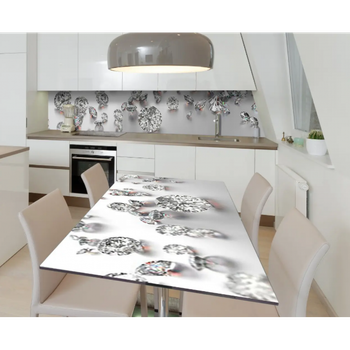 Наклейка на стол самоклеющаяся, самоклейка наклейка для стола IdeaClock Diamonds 65x120 см