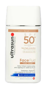 Krem przeciwsłonieczny Ultrasun Face Spf50+ Tinted Honey Fluid 40 ml (0756848488028)