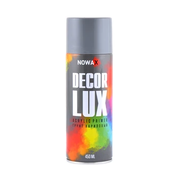 Грунтівка акрилова NOWAX Decor Lux Spray 450мл Сірий (2813269)