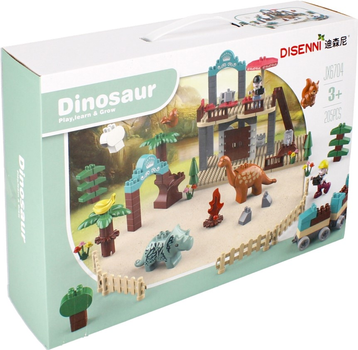 Klocki konstrukcyjne Disenni Dinozaur 205 elementów (5904335845969)