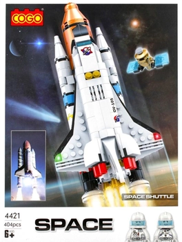Klocki konstrukcyjne Cogo Space Shuttle 404 elementy (5908275185666)