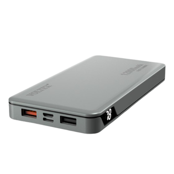 Павербанк 12000 mAh Voltex V150FL VLTX432 сріблястий – фото