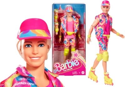 Kolekcjonerska lalka Mattel Barbie: lalka filmowa Ryan Gosling jako Ken na rolkach 30 cm (0194735174508)