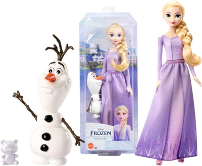 Lalka z akcesoriami Mattel Disney Ice Neart Princess Elsa and Olaf 30 cm (0194735120925)