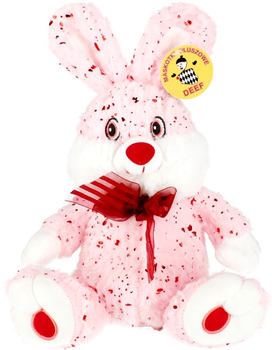 М'яка іграшка Deef Кролик Біло-рожевий 21 см (5901500240598)