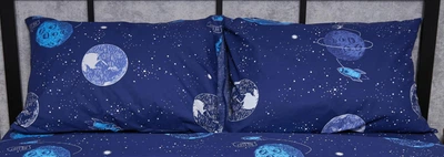 Набор наволочек Moon&Star Бязь Gold Люкс Planets 50х50 2 шт (MS-840000524)
