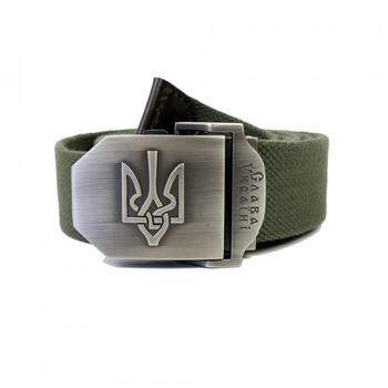 Ремінь Helikon-Tex з гербом України, Olive green M (PS-CUA-CO-02)