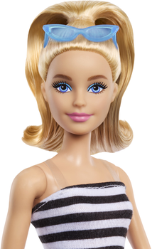 Лялька Barbie Fashionistas Doll #213, Blonde With Striped Top, Pink Skirt & Sunglasses, 65th Anniversary (HRH11)