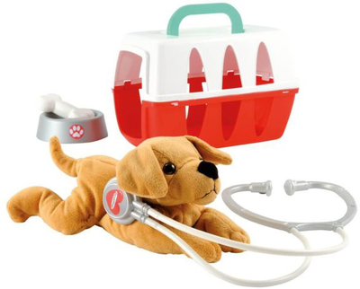 Zestaw do zabawy Ecoiffier Klinika weterynaryjna z walizką dla szczeniaka 8 akcesoriów (ECF7600001907)